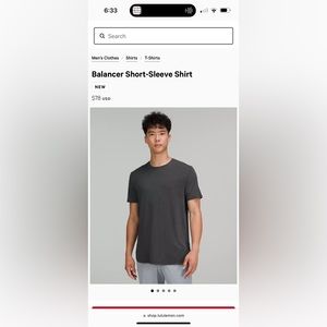 Lululemon Men’s T-Shirt